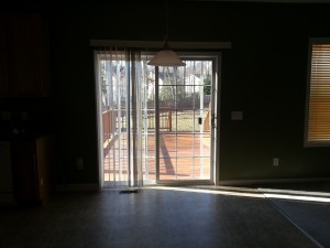 Back sliding doors