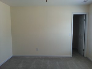 Real Guest room where the queen bed will go.